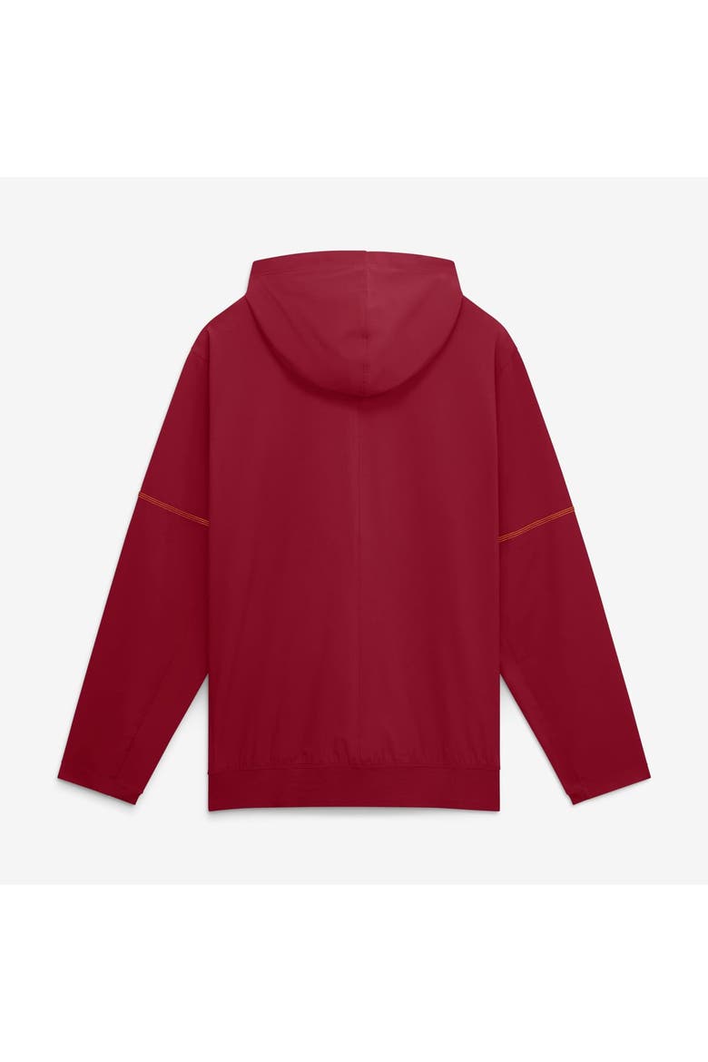 Men's Nike Cardinal USC Trojans 2026 Sideline Anorak Half-Zip Hooded Jacket, Alternate, color, Cardinal