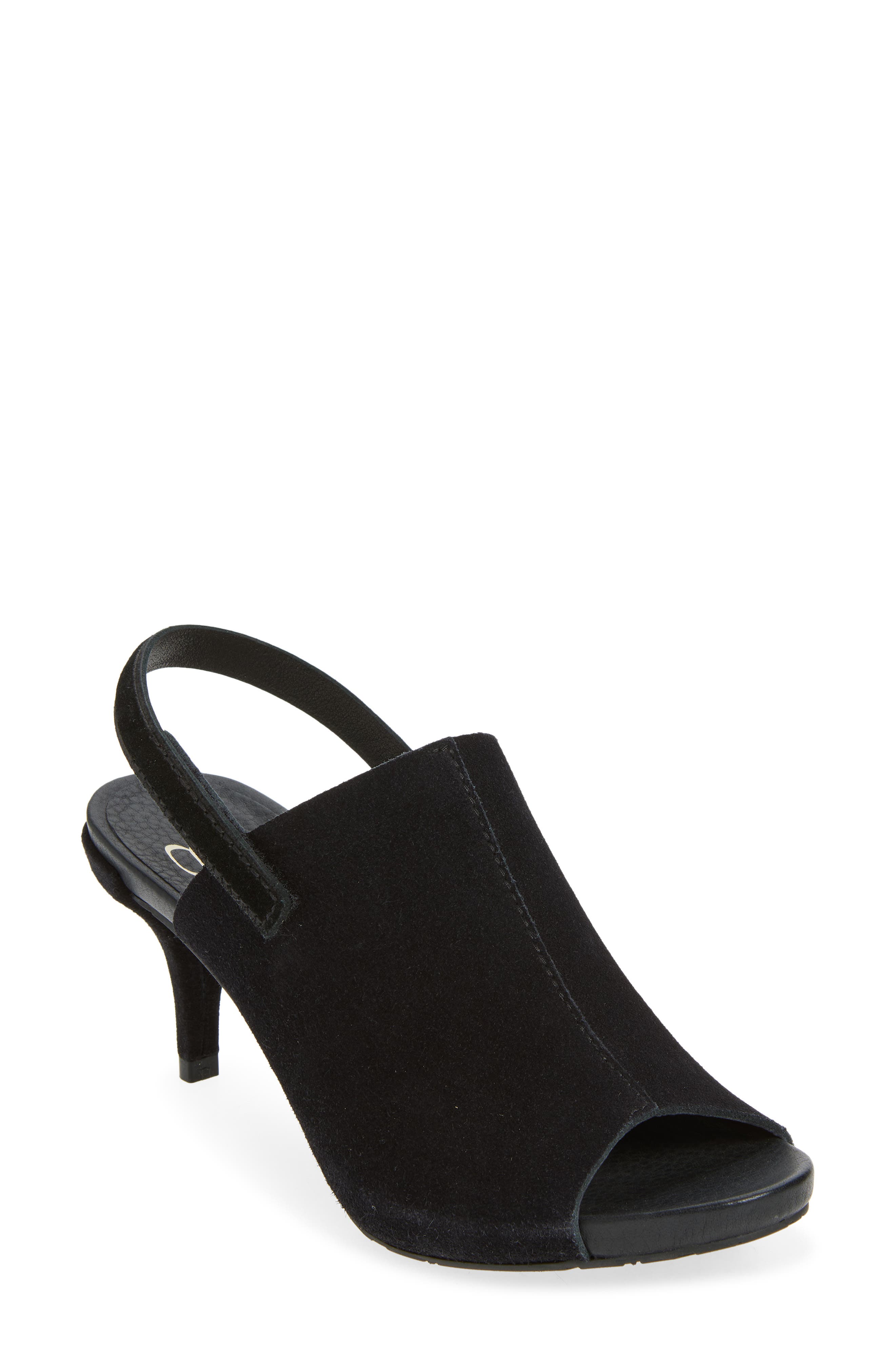 Pedro Garcia Wilmot Leather Peep Toe Sandal