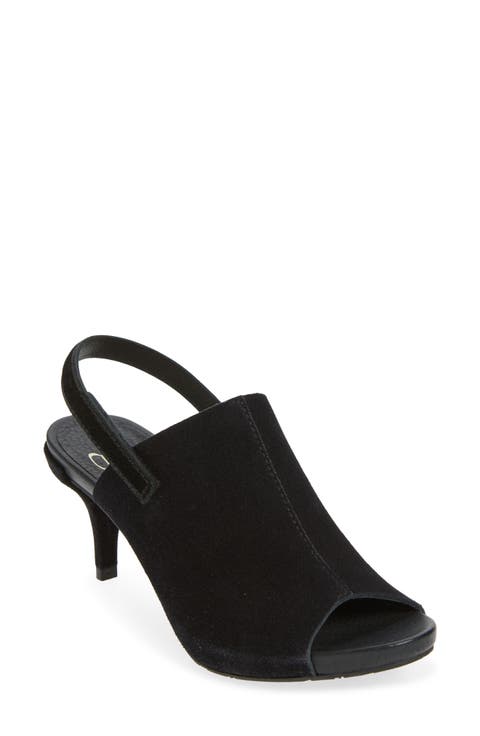 Wilmot Leather Peep Toe Sandal (Women)