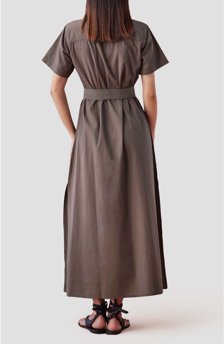 Omika Cotton Amira Shirt Dress, Alternate, color, Solid Fawn