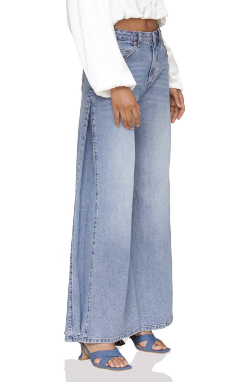 Avec Les Filles High Waist Adjustable Leg Jeans In Kauri Wash