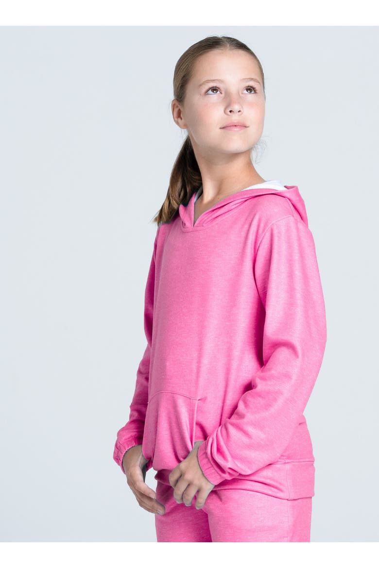 Heather Hoodie, Alternate, color, Pink