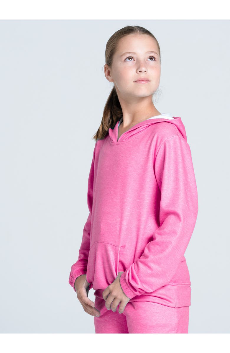 Lucky in Love Heather Hoodie, Alternate, color, Pink