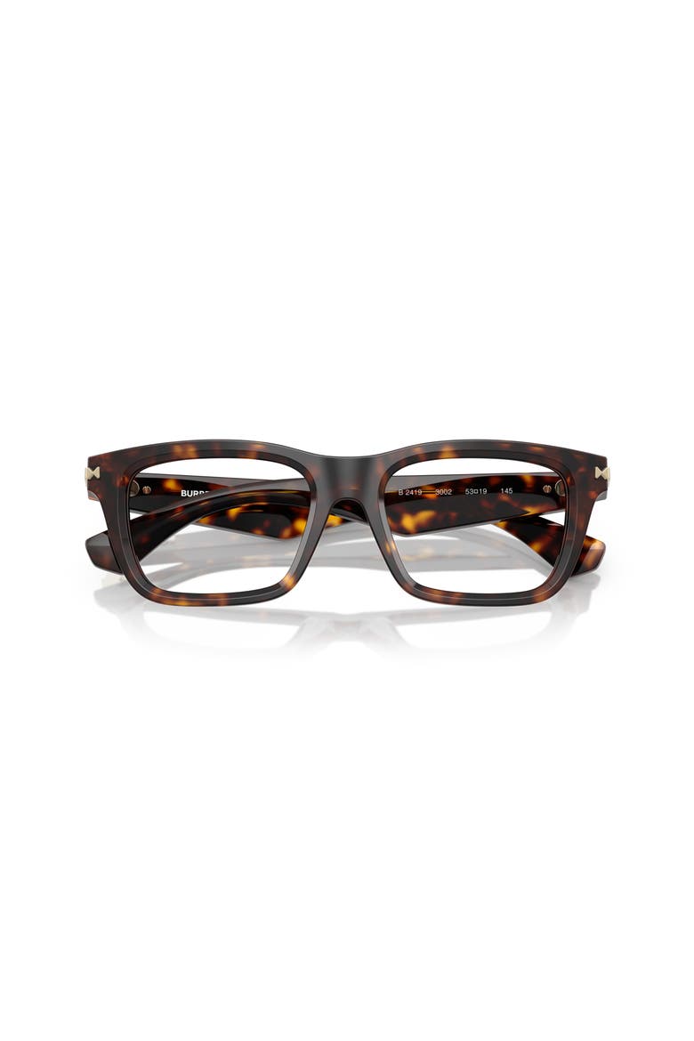 53mm Rectangle optical glasses, Alternate, color, Brown