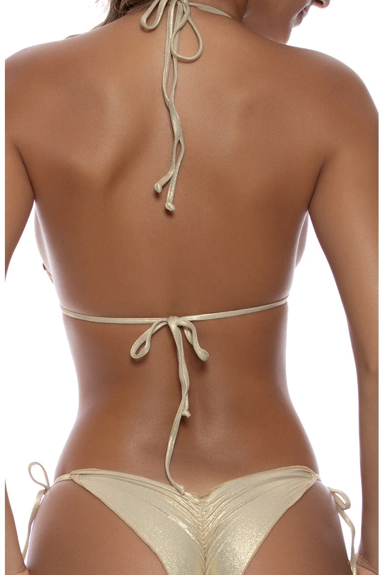 'Wavy' Bikini Top, Alternate, color, GOLD RUSH