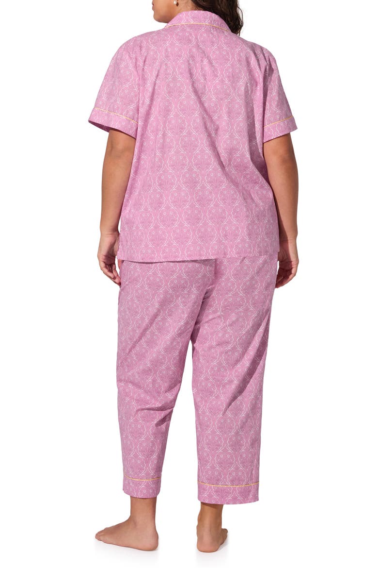 Print Organic Cotton Crop Pajamas, Alternate, color, COLETTE