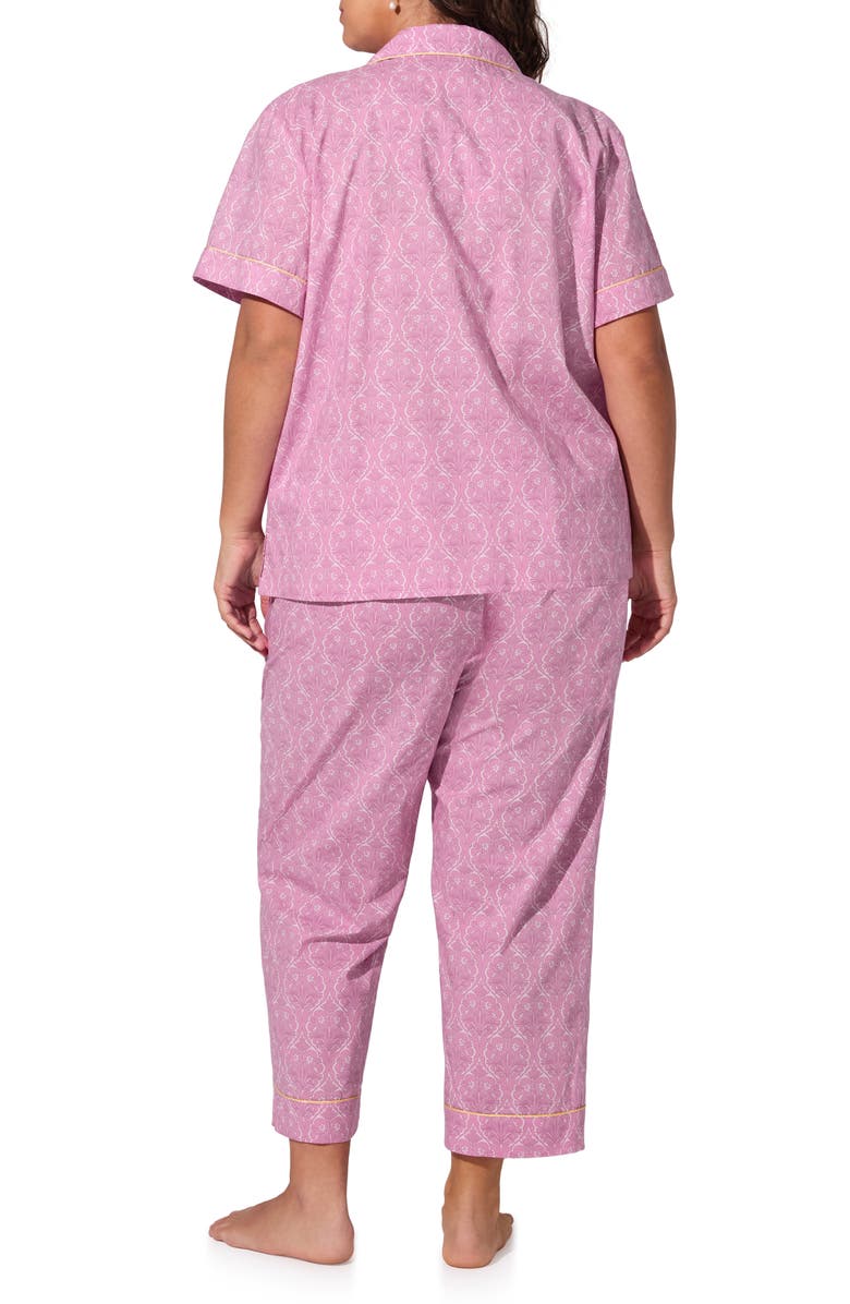 BedHead Pajamas Print Organic Cotton Crop Pajamas, Alternate, color, Colette