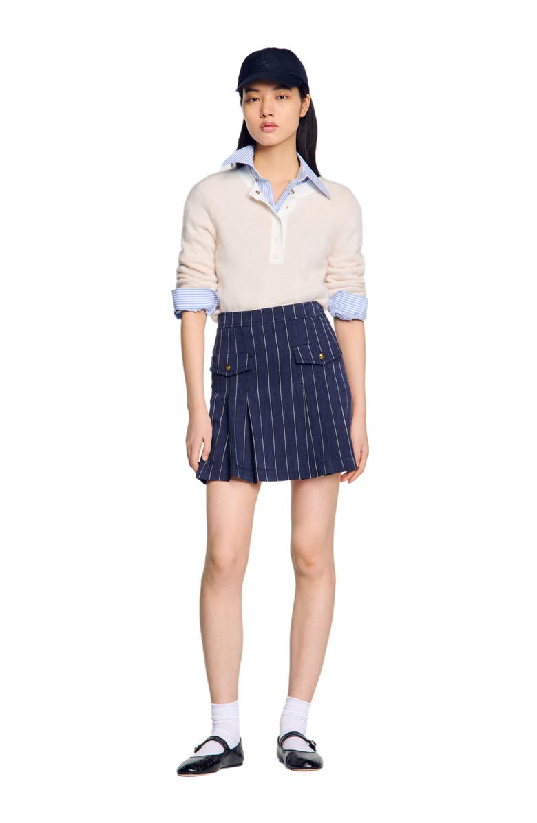 SANDRO Wool and cashmere sweater, Alternate, color, 