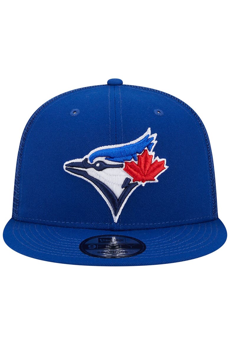 Men's New Era Royal Toronto Blue Jays Team Color Trucker 9FIFTY Snapback Hat, Alternate, color, Royal