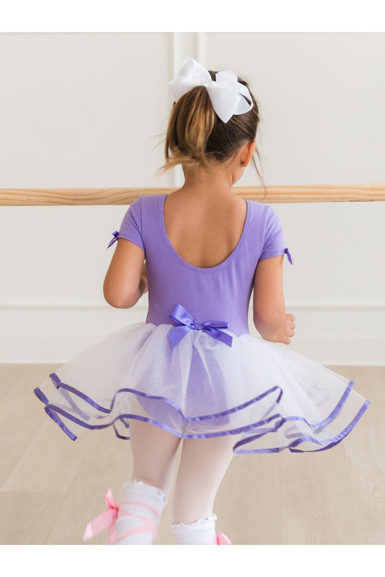 Girls Signature Tutu Leotard, Alternate, color, Wisteria Purple