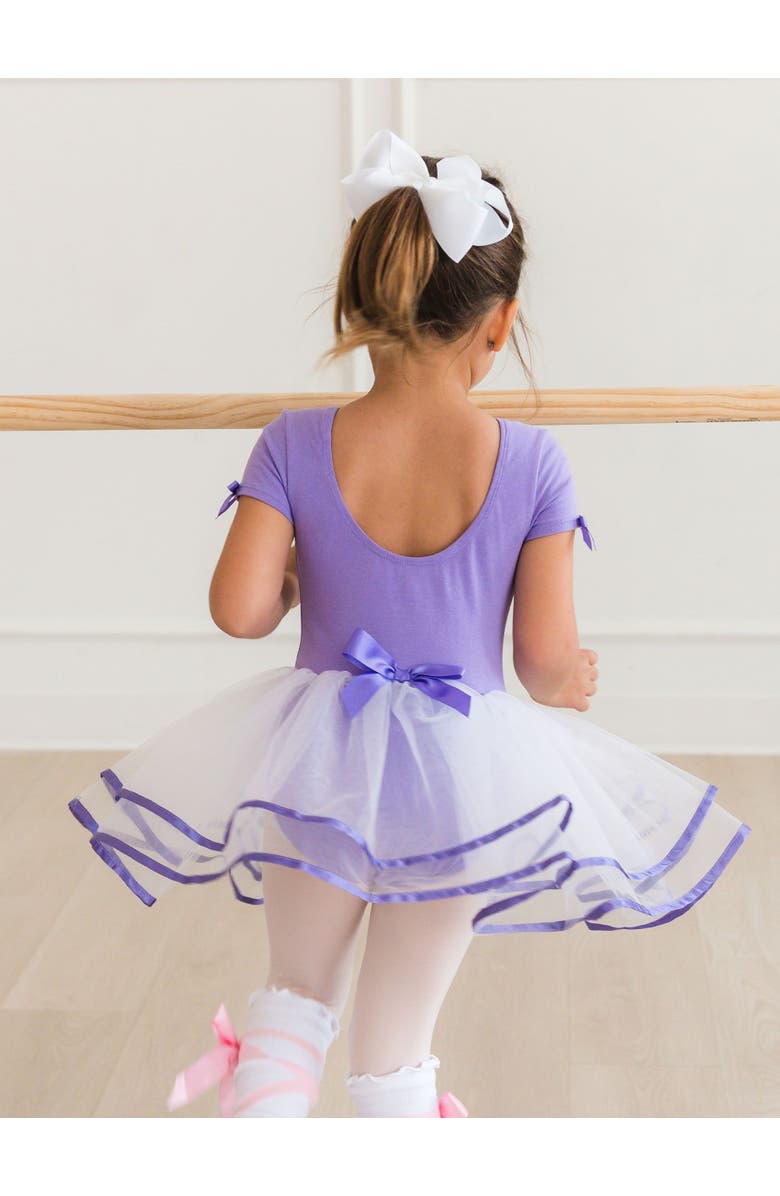 RuffleButts Girls Signature Tutu Leotard, Alternate, color, Wisteria Purple