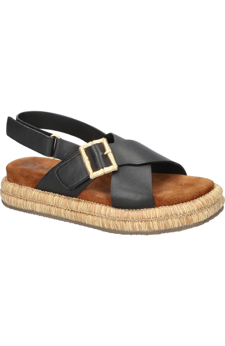 Bella Vita Jaylyn Slingback Sandal, Main, color, Black Leather