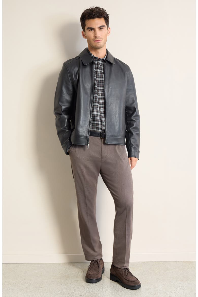 Plaid Cotton & Cashmere Button-Up Shirt, Alternate, color, BLACK VENTI PLAID