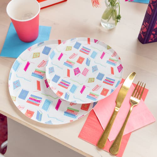 Jollity & Co Book Club Dessert Plates In Assorted Pre-pack