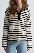 Mavi Jeans Long Sleeve Stripe Polo