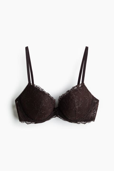 Embroidered Push-up Bra
