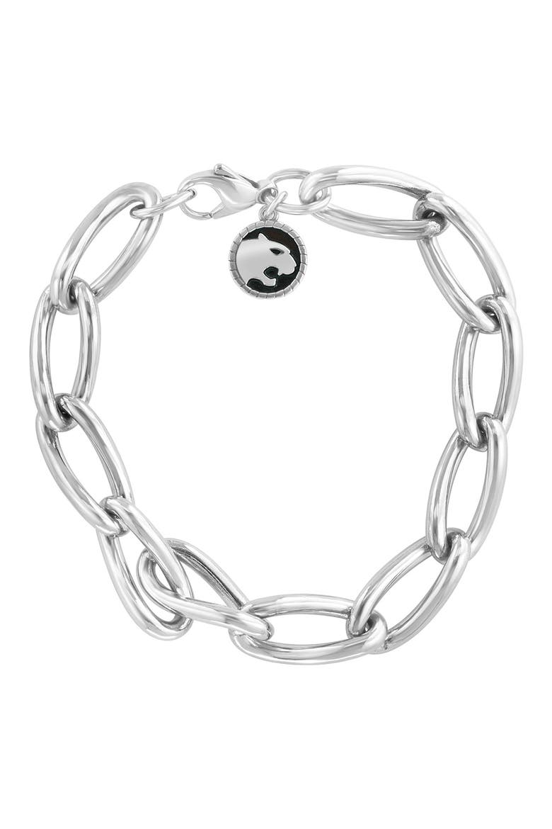 Sterling Silver Oval Link Bracelet, Main, color, SILVER