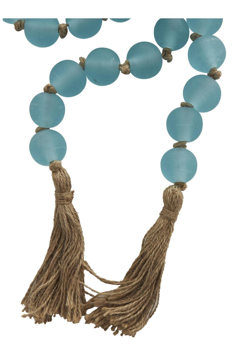 Bohemian Glass Beaded Tassel Garland, Alternate, color, TEAL