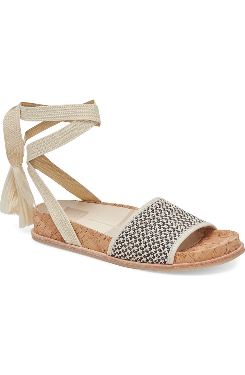 Dolce Vita Salacy Ankle Strap Sandal, Main, color, Black Natural