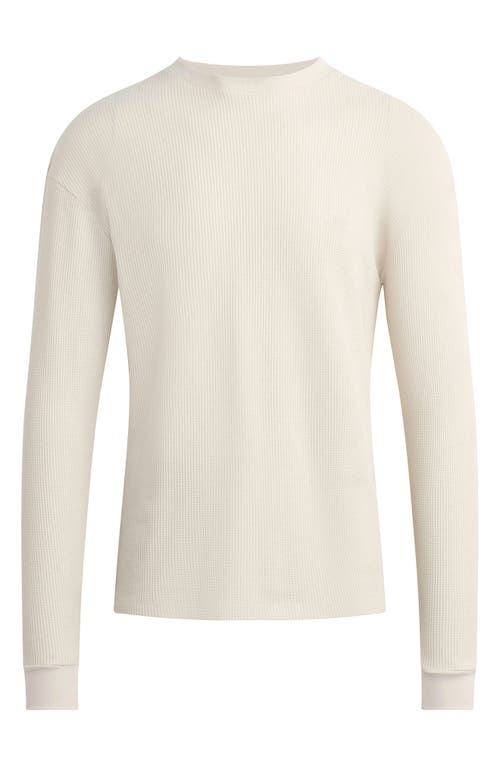 Joe's Waffle Monogram Long Sleeve T-shirt In White