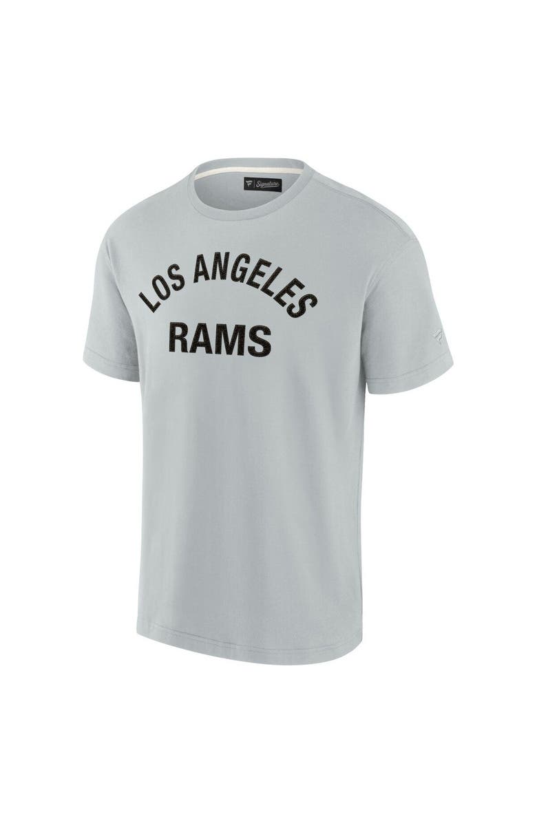Fanatics Signature Unisex Fanatics Signature Gray Los Angeles Rams Elements Super Soft Short Sleeve T-Shirt, Alternate, color, Gray