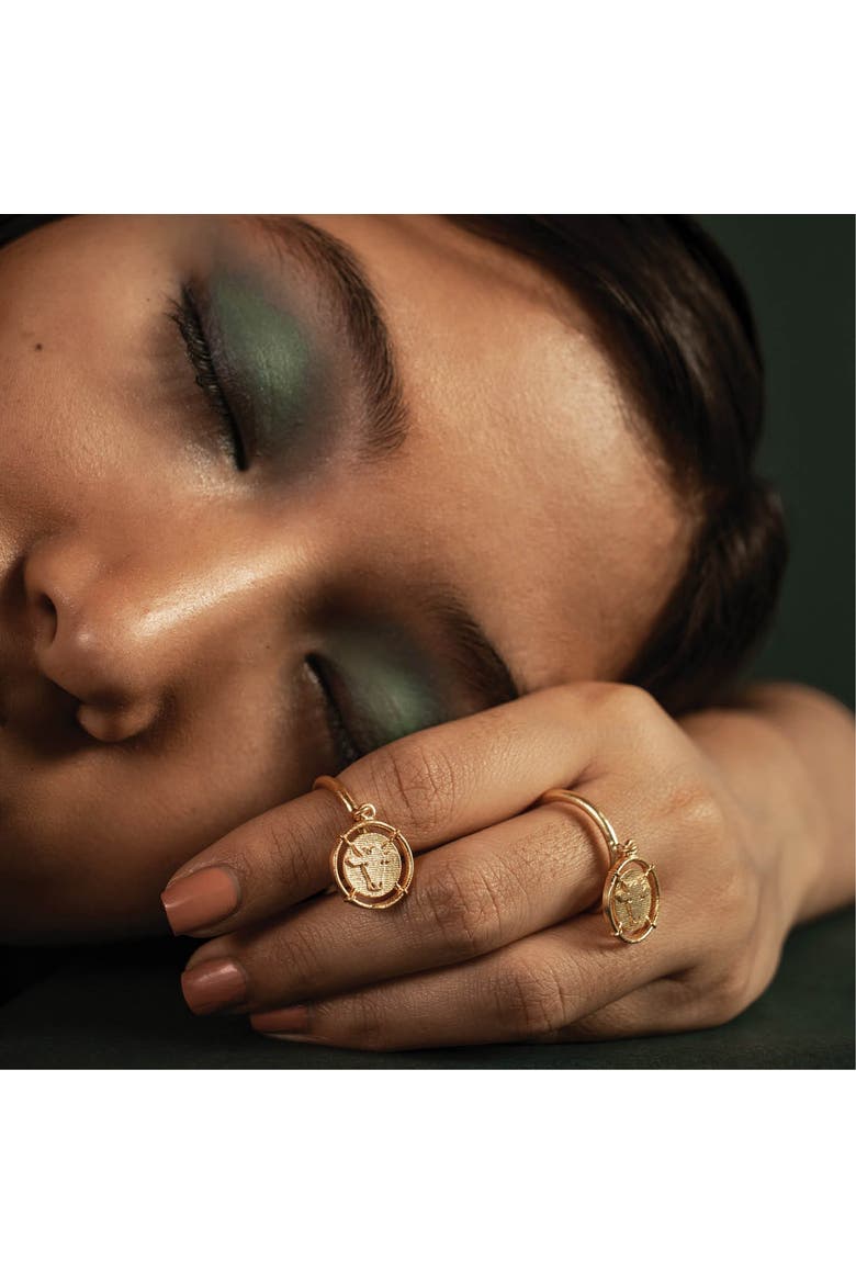 Inka Midi Ring, Alternate, color, Gold Plated