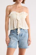 Beivy Mixed Media Babydoll Top