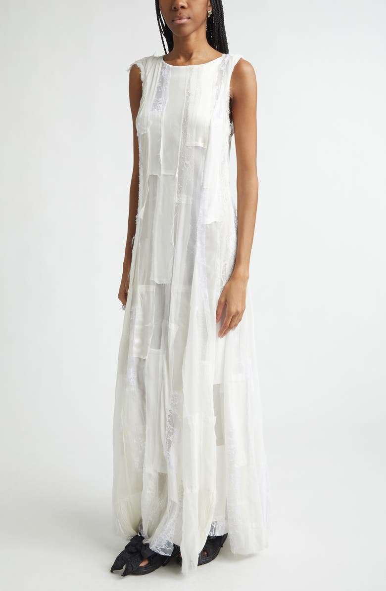 Collina Strada Primrose Patchwork Maxi Dress, Alternate, color, White