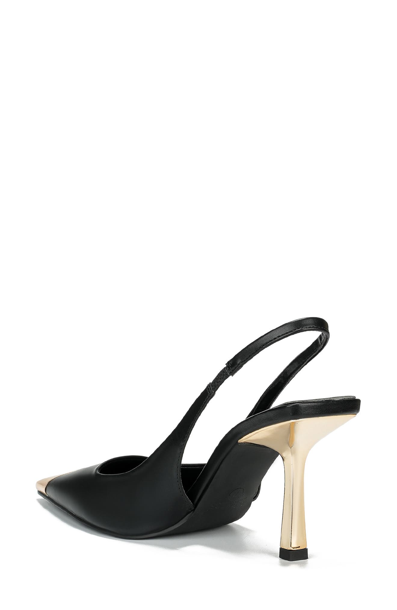 Vega Slingback Pump, Alternate, color, BLACK