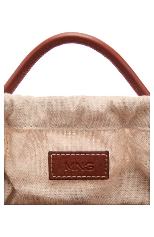 Mango Mini Faux Leather Shopper Bag