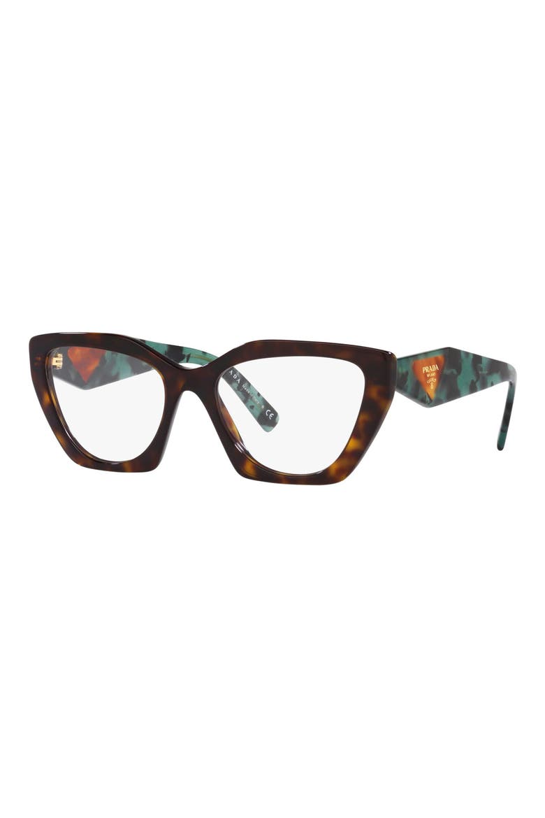 54mm Cat Eye Optical Glasses, Alternate, color, TORTOISE