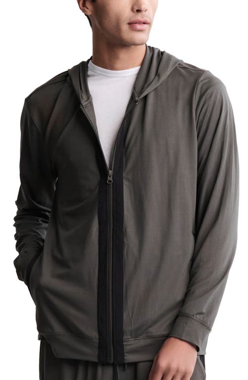 Barefoot Dreams Malibu Collection® Butterchic Zip Hoodie In Gray