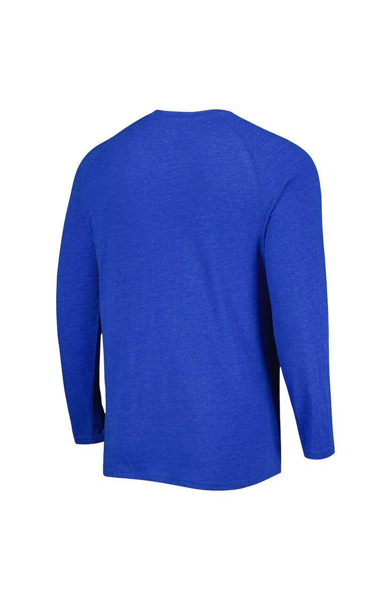 CONCEPTS SPORT Men's Concepts Sport Royal Los Angeles Dodgers Inertia Raglan Long Sleeve Henley T-Shirt, Alternate, color, 