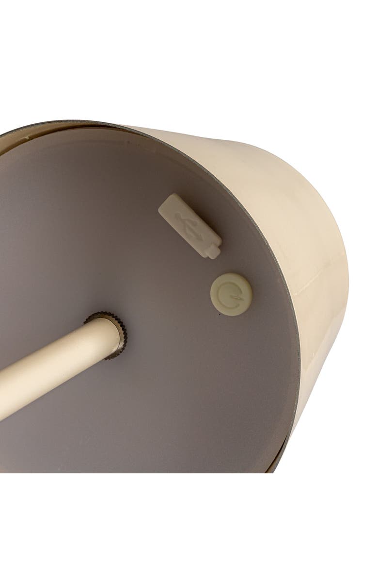 Metal LED Rechargeable Table Lamp with Touch Sensor, White, Alternate, color, Cream