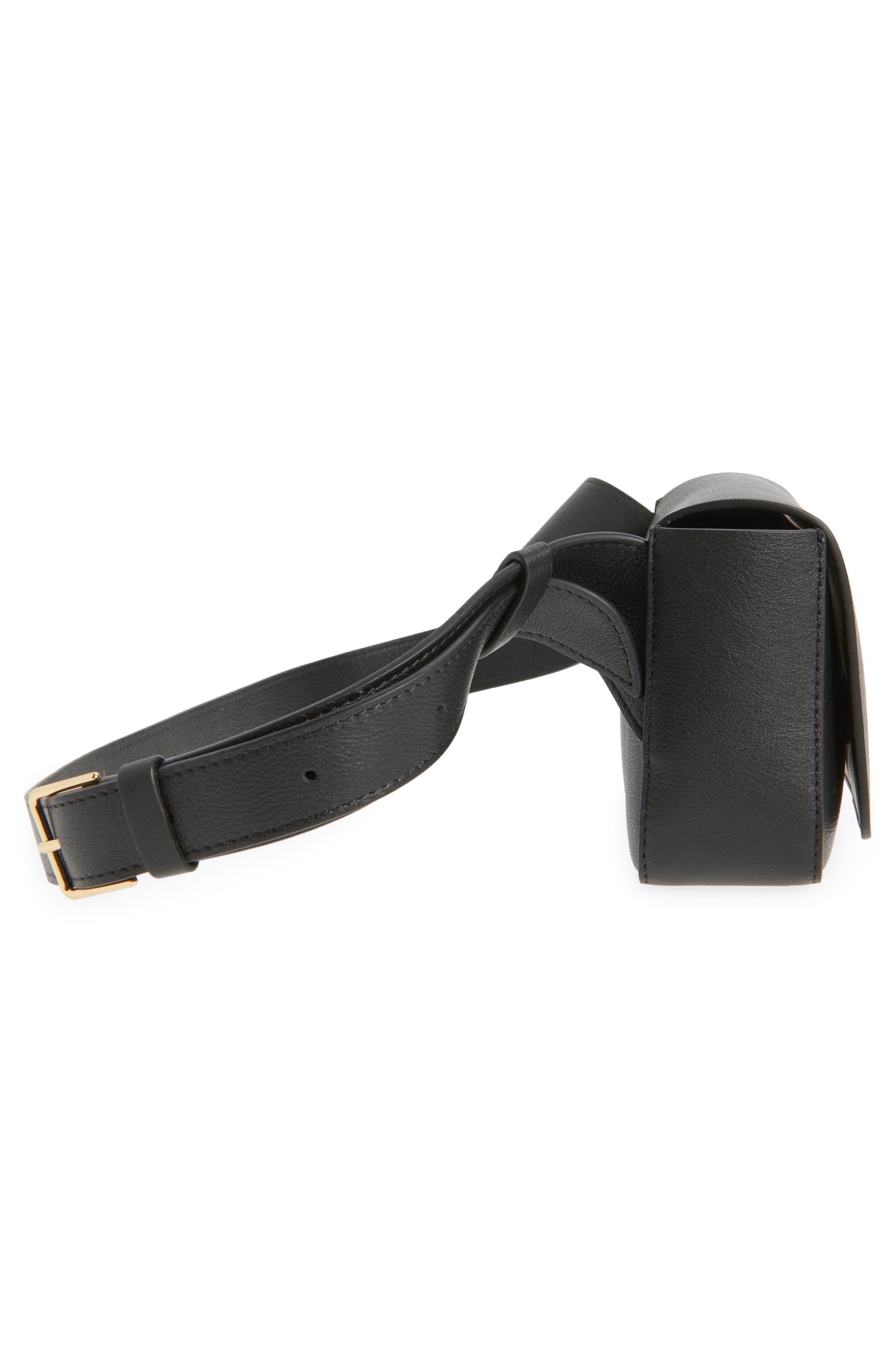 Mansur Gavriel Box Sling Crossbody Bag, Alternate, color, Black