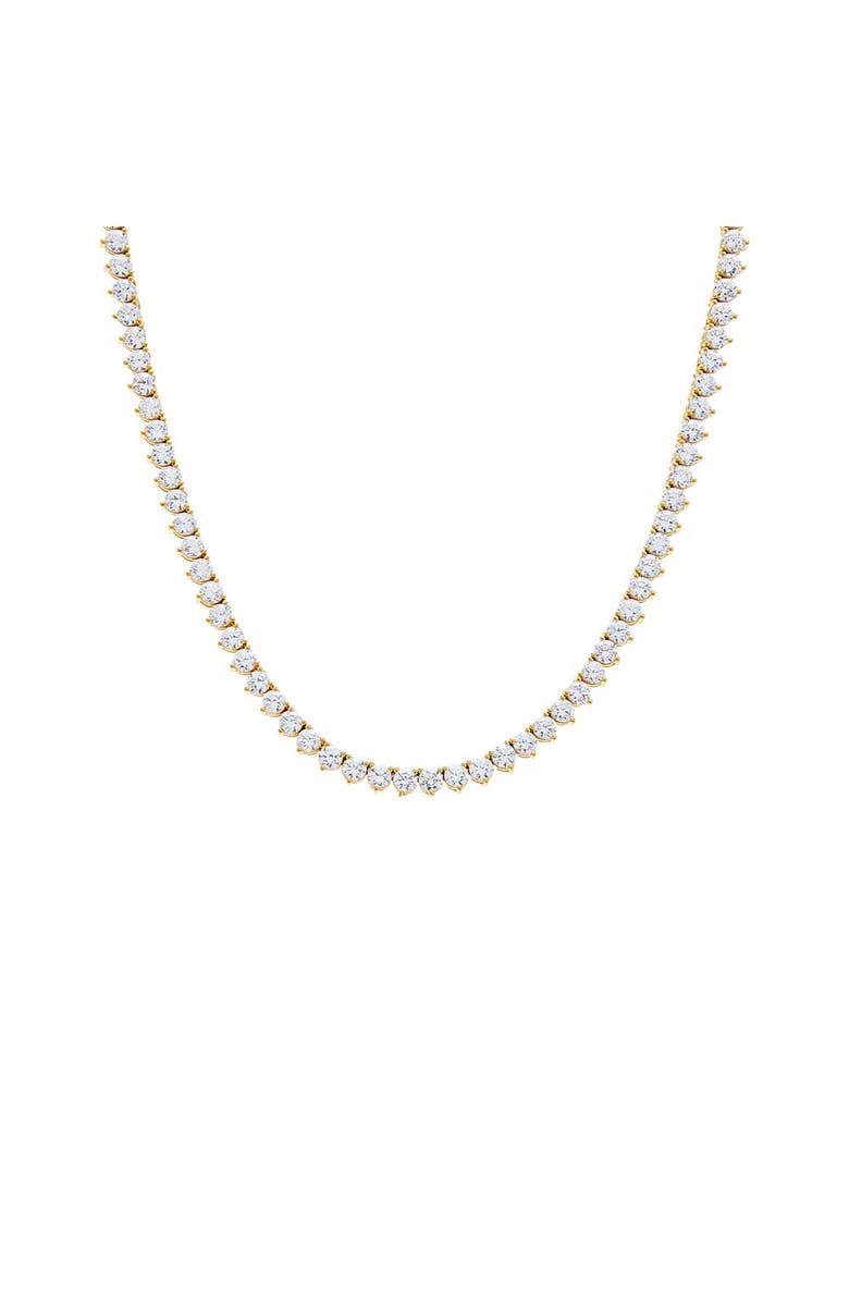 BY ADINA EDEN Three Prong Tennis Necklace, Main, color,