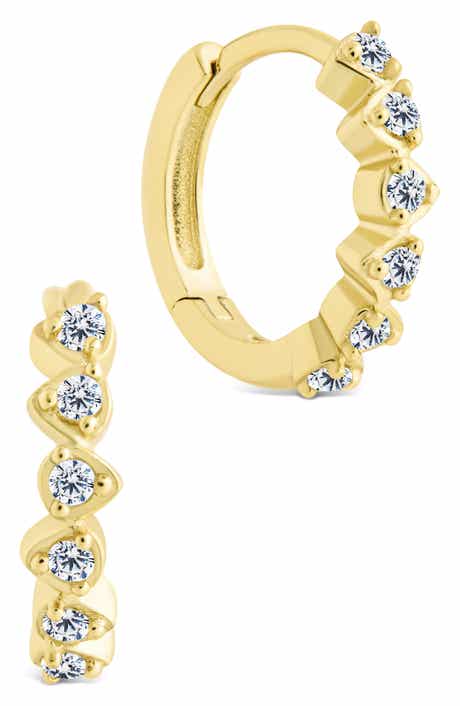 Cassandra CZ Micro Hoop Earrings