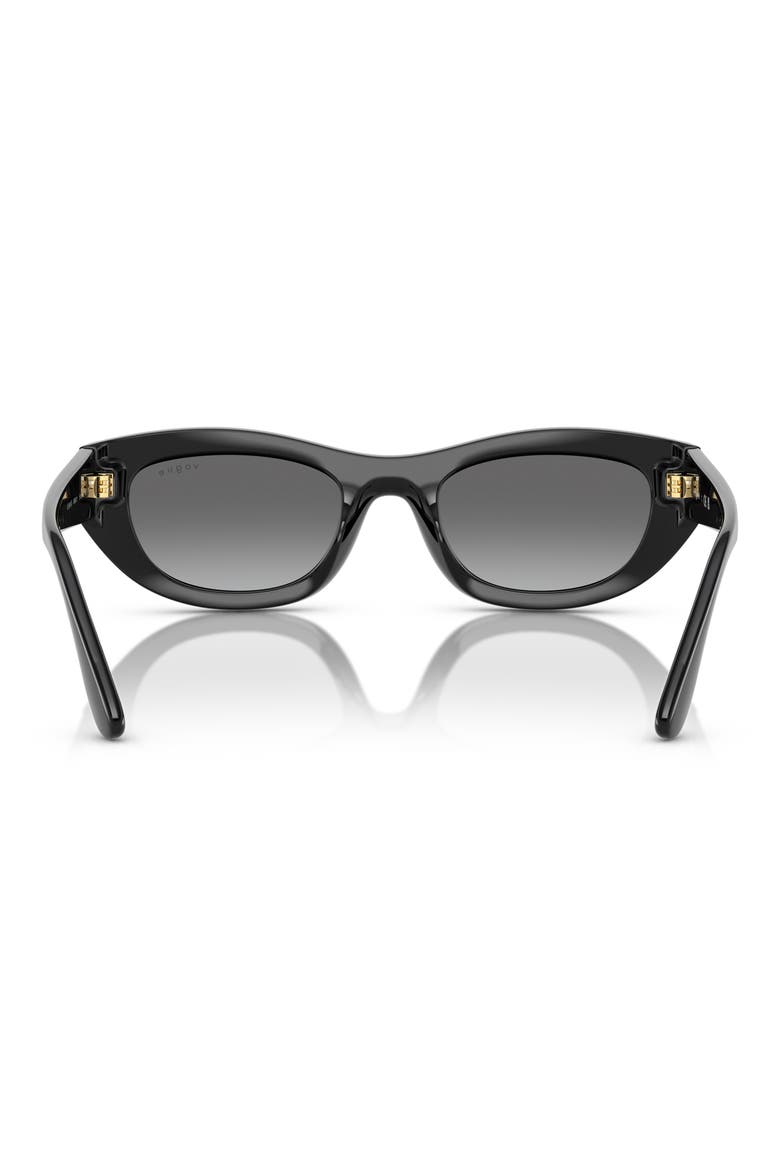 51mm Cat Eye Sunglasses, Alternate, color, BLACK