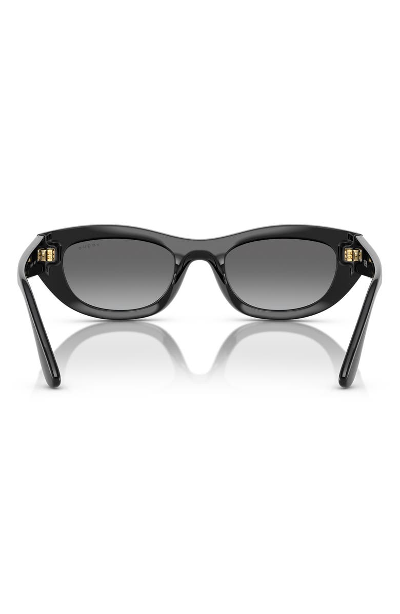 VOGUE 51mm Cat Eye Sunglasses, Alternate, color, Black