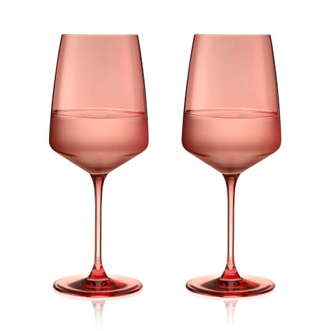 Reserve Nouveau Crystal Wine Glasses Set of 2