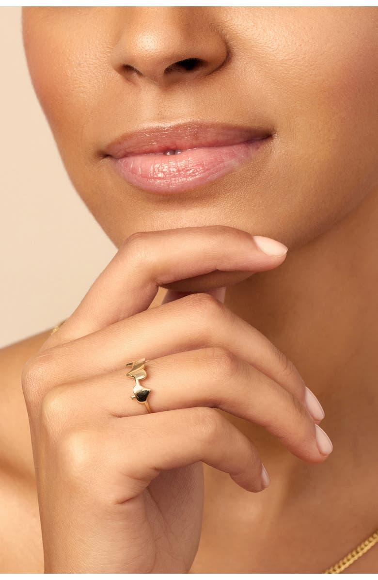 Oradina 14K Yellow Gold Full House Ring, Alternate, color,
