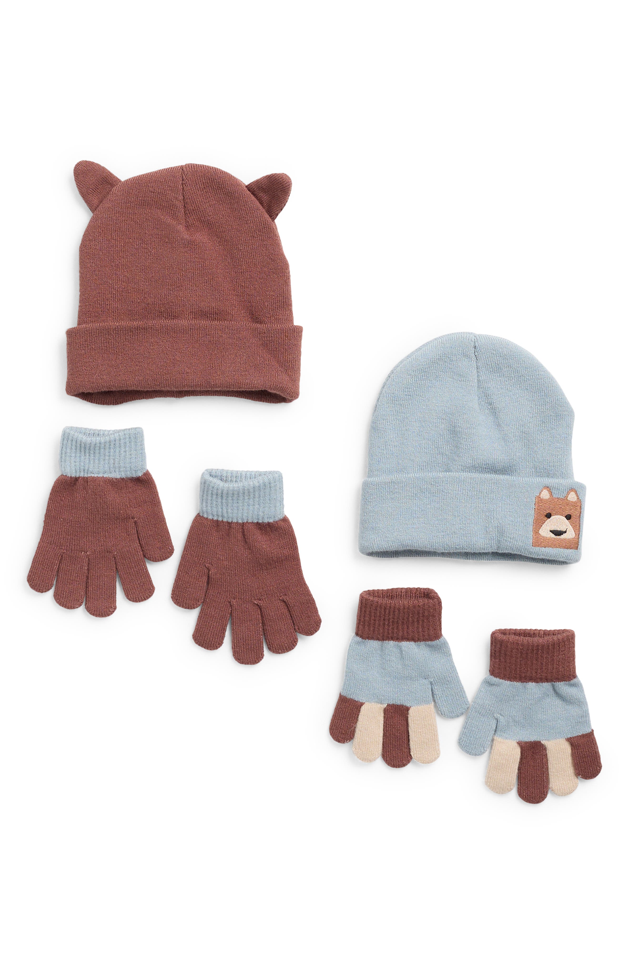 Toby Kids' Critter 4-Pack Beanie & Gloves Set