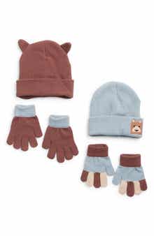 Toby Kids' Critter 4-Pack Beanie & Gloves Set