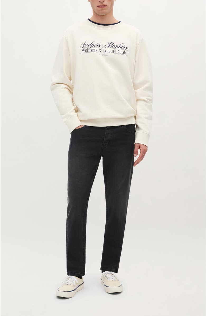 Scalpers Member Sweater, Alternate, color, Cream