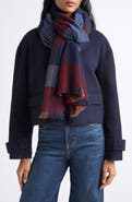 Veronica Beard Virgin Wool Houndstooth Scarf