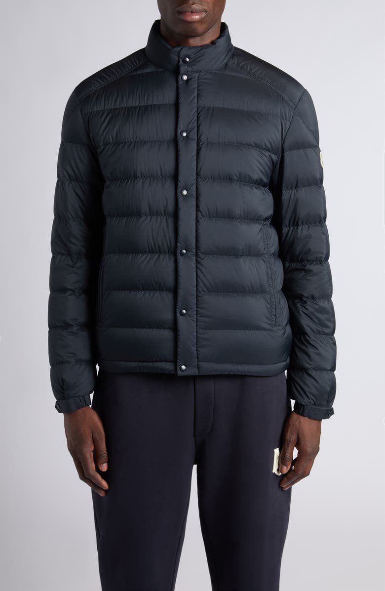 Moncler Selves Water Repellent Nylon Puffer Jacket, Main, color, Obsidian Blue