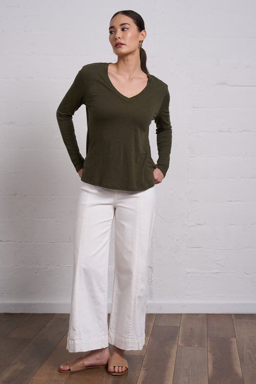 Franne Golde Slub Jersey Long Sleeve Tee
