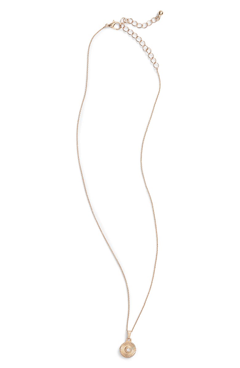 BP. Crystal Pendant Necklace, Main, color,