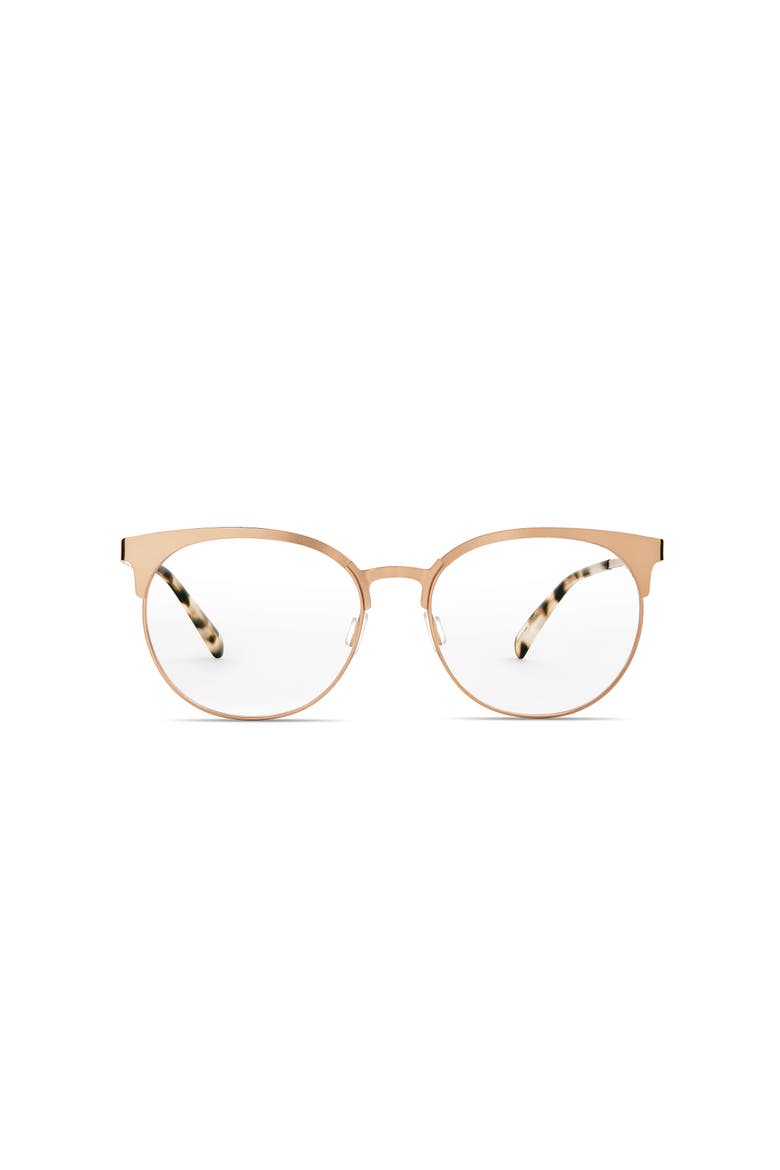 Hao Blue Light Blocking Glasses, Main, color, Matte rose metal