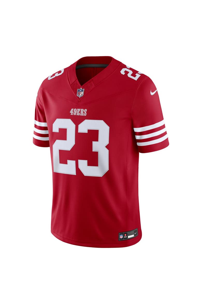 Men's Nike Christian McCaffrey Scarlet San Francisco 49ers Team Vapor F.U.S.E. Stitched Limited Jersey, Alternate, color, Scarlet